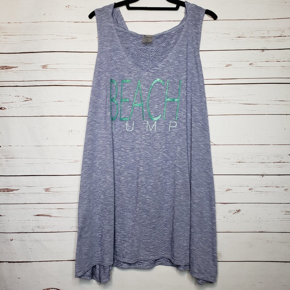 Motherhood Maternity Blue Beach Bump Coverup - Picture 1 of 10